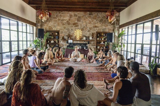 The gathering in circle