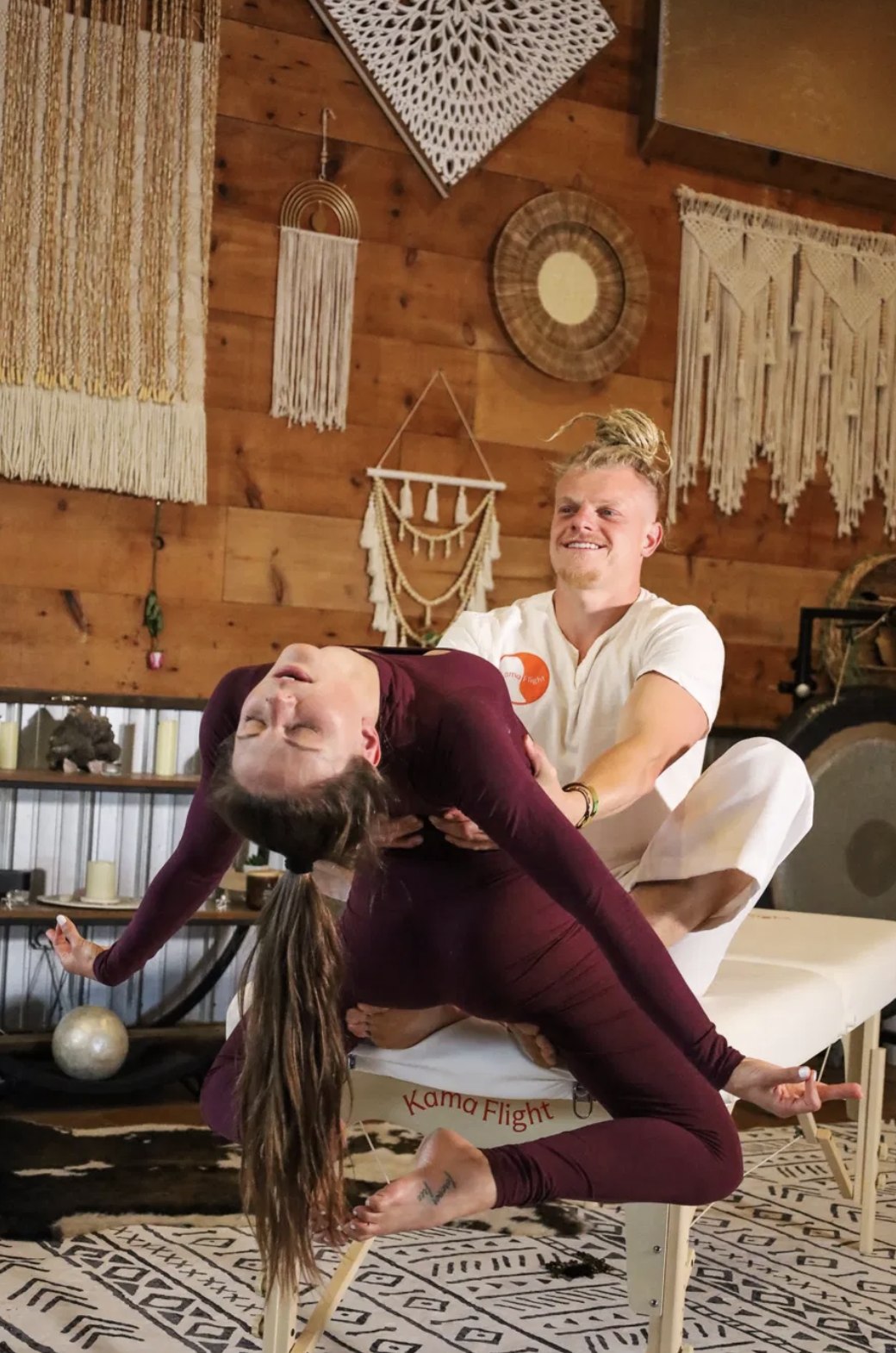 Kama Flight — the body guided into full release on the table